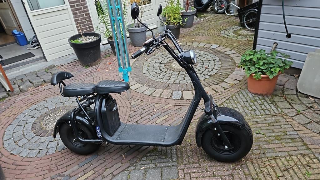 Stoere Elektrische Scooter - Fatbike Stijl, Fietsen en Brommers, Snorfietsen en Snorscooters, Ophalen, Gebruikt, Elektrisch, Overige merken