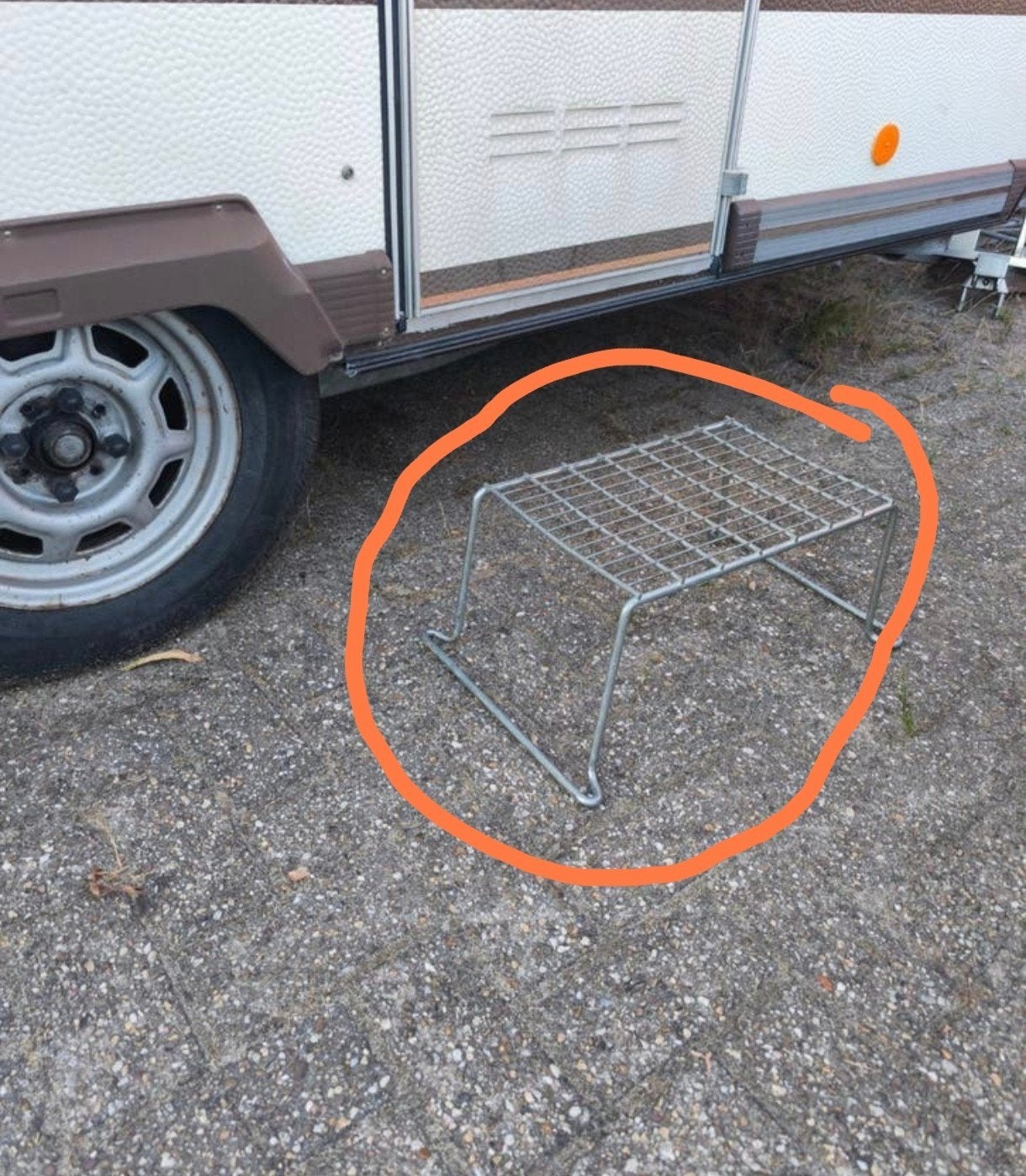 Vintage Opstapje Caravan - Handig en Compact, Ophalen of Verzenden