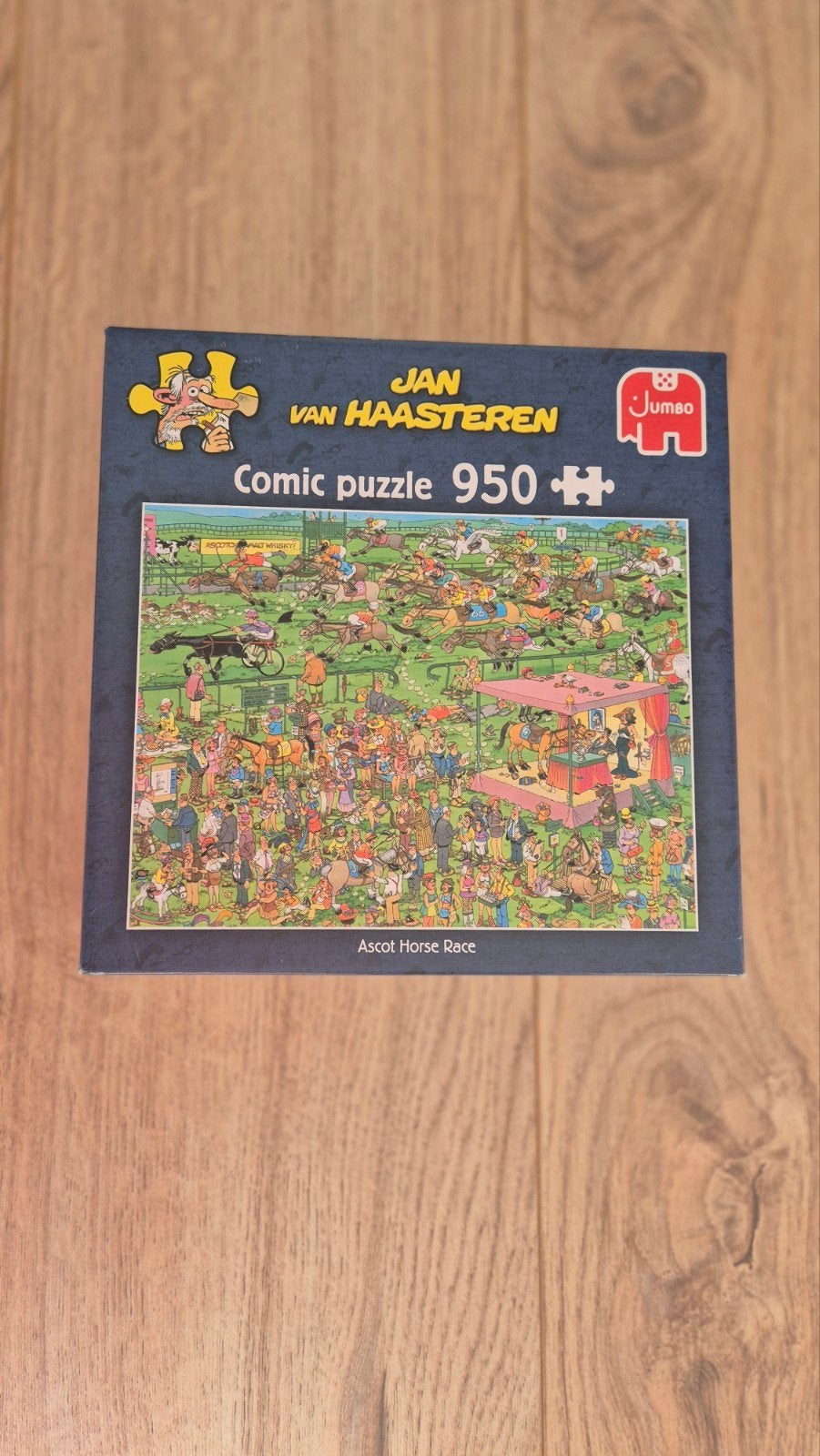 Jan van Haasteren puzzel "Ascot paardenrace" 950 stukjes, Ophalen, 500 t/m 1500 stukjes, Zo goed als nieuw, Legpuzzel
