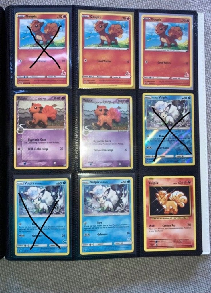 Vulpix kaarten, Ophalen of Verzenden, Zo goed als nieuw, Meerdere kaarten