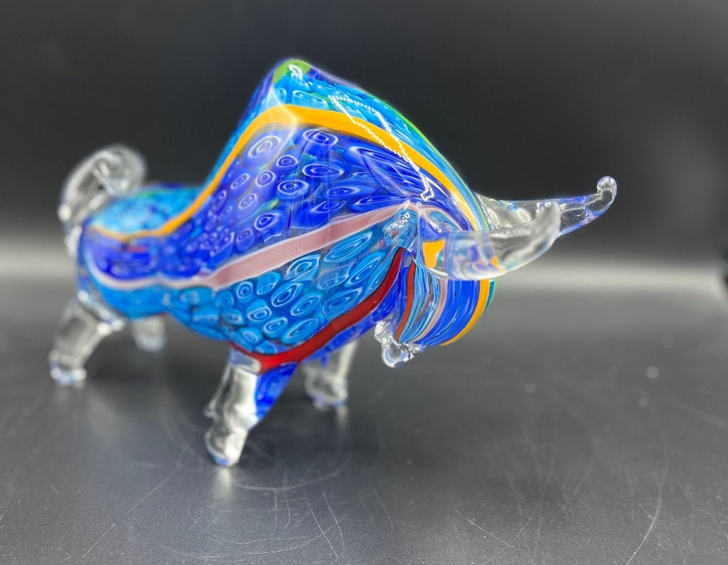 Mooie stier van glas., Ophalen, Glas, 20 - 50 cm, Beeld