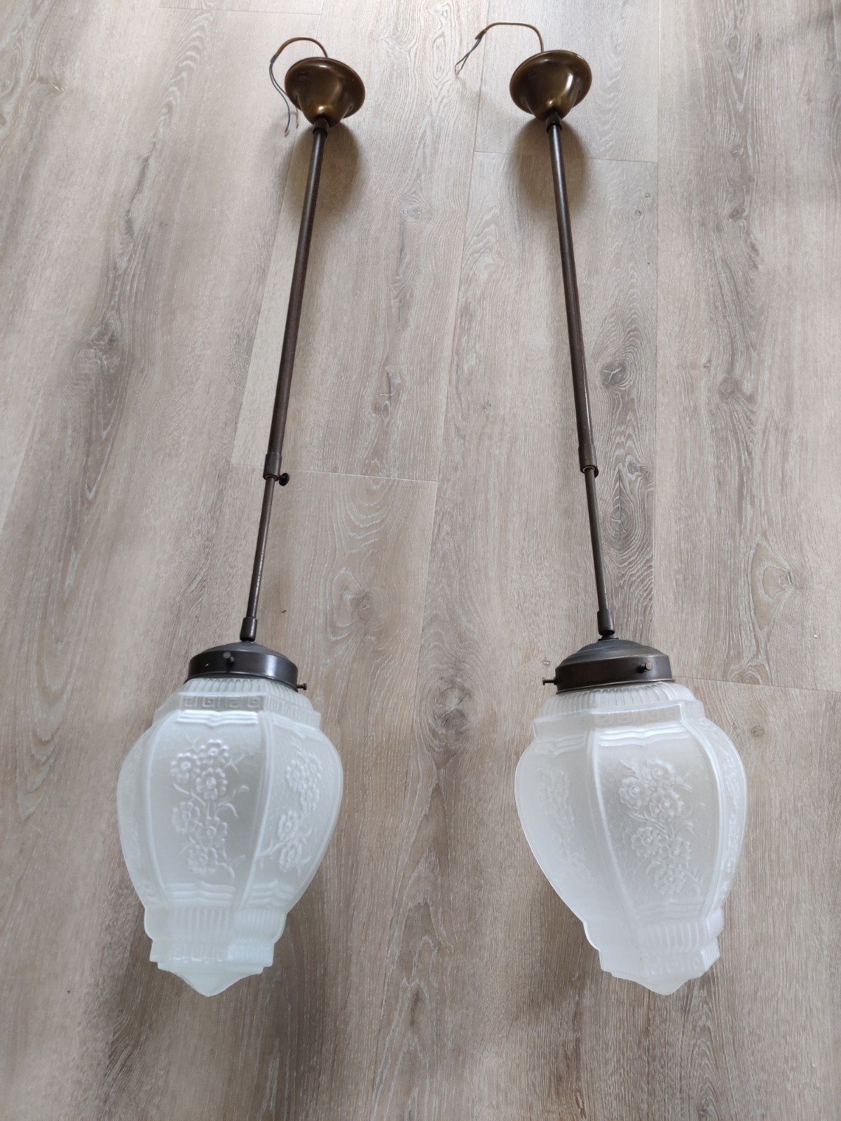 Verstelbare Plafondlampen - Ca. 1 Meter Hoog, Ophalen, Gebruikt, Klassiek, Overige fittingen