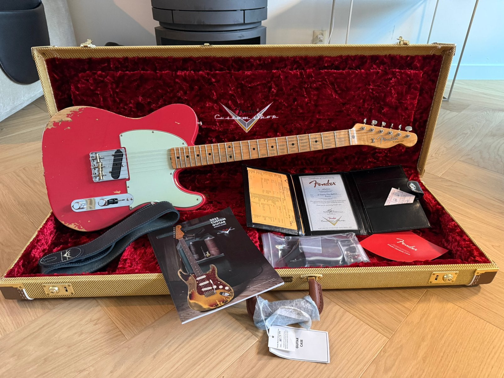 Fender Custom Shop 59 Esquire / Telecaster (2022), Ophalen of Verzenden, Zo goed als nieuw, Solid body, Fender