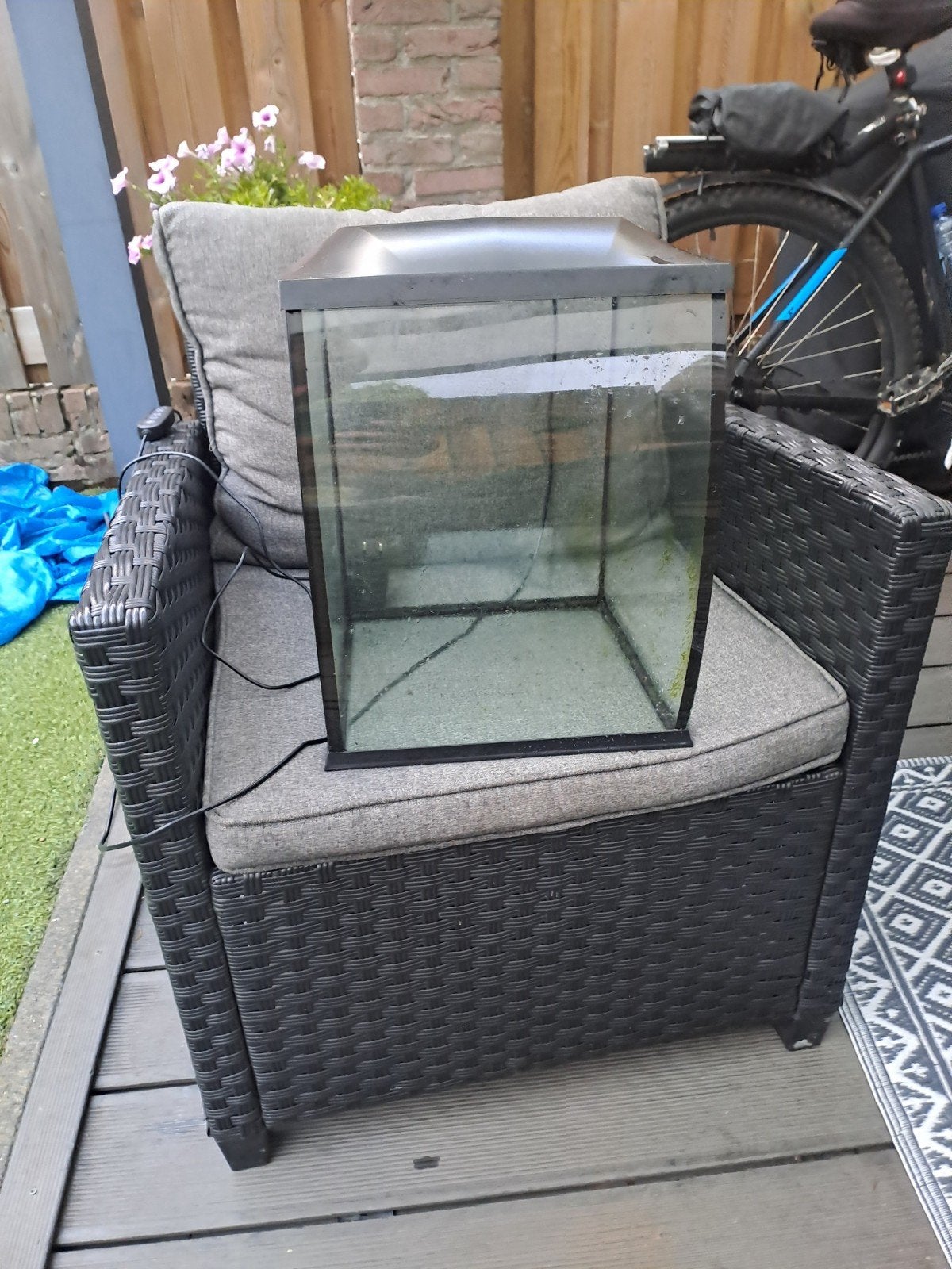 Hs aqau aquarium met een leuk klein aquarium er bij, Ophalen, Gebruikt, Aquariummeubel, HS Aqua