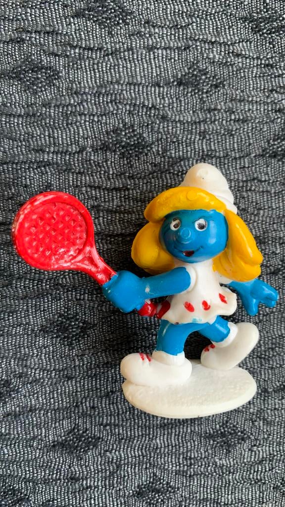 Vintage Smurfen beeldjes - Tennis, Koning, Skateboard, Verzamelen, Smurfen, Gebruikt, Poppetje, Figuurtje of Knuffel, Verschillende Smurfen