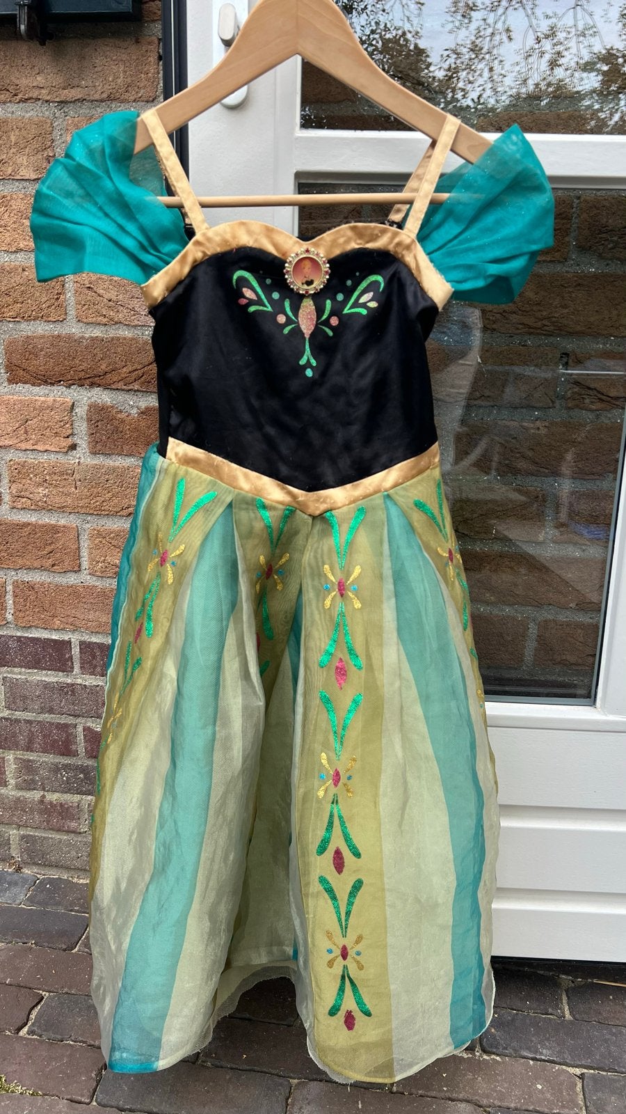 Originele Disney Frozen Anna Jurk - Maat 110/116, Kinderen en Baby's, Carnavalskleding en Verkleedspullen, Ophalen of Verzenden
