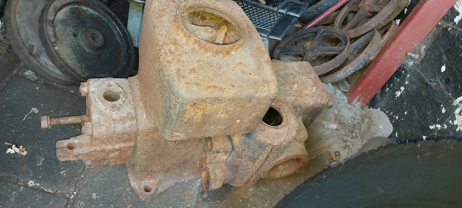 Deutz mah711 motorblok stationaire motor oud antiek, Ophalen, Gebruikt