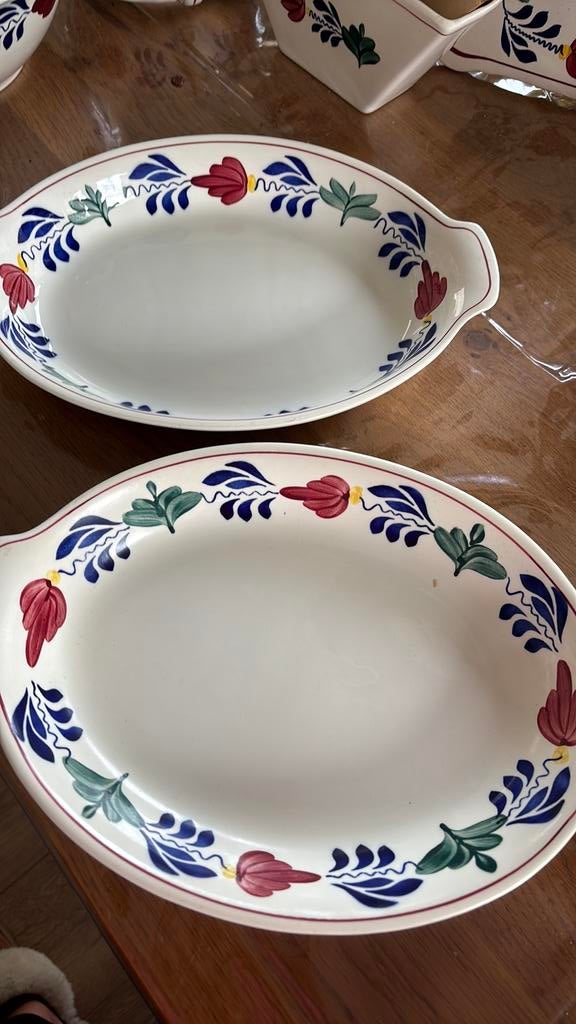 Boerenbont schalen, Huis en Inrichting, Keuken | Servies, Ophalen, Aardewerk, Boerenbont, Schaal of Schalen
