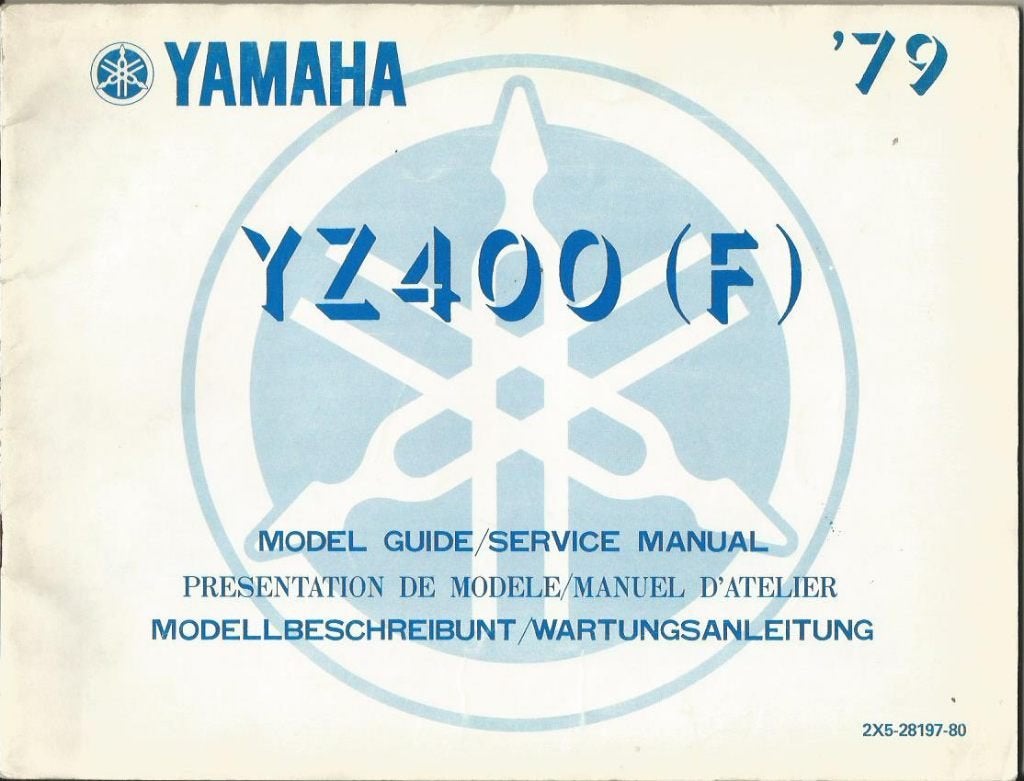 Yamaha YZ400 F model guide 1979 (3748z), Verzenden, Yamaha