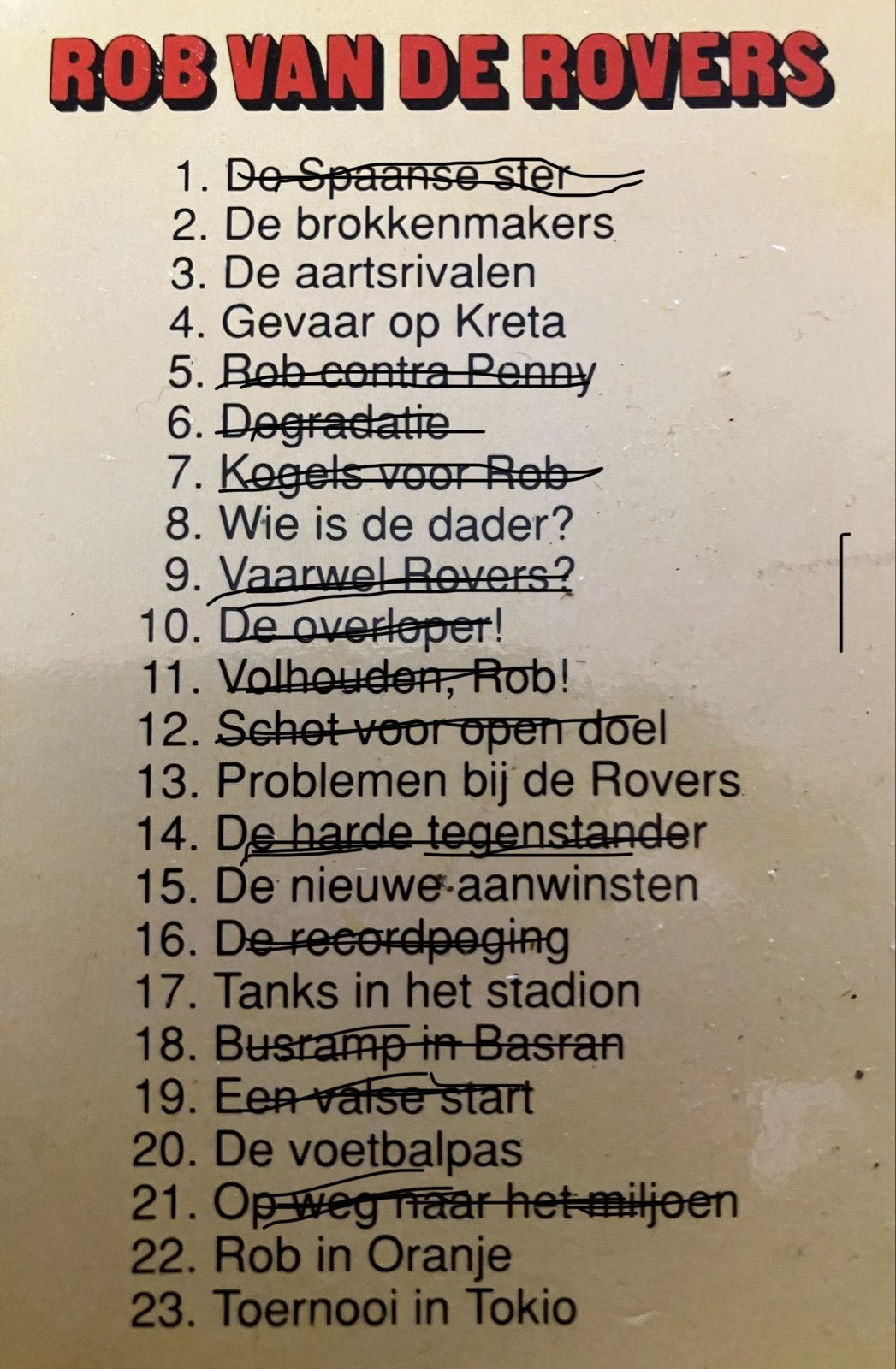 Rob van de Rovers, Ronnie Hansen, Roel Dijkstra, Appie Happi, Meerdere stripboeken, Ophalen of Verzenden, Gelezen