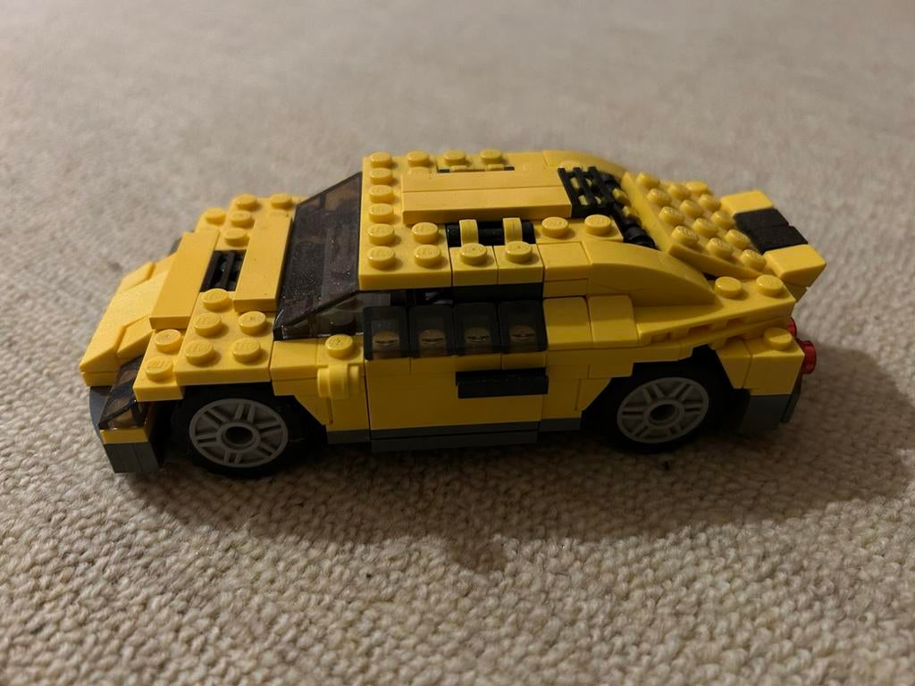 Lego Creator gele sportwagen met instructies, Gebruikt, Lego, Ophalen of Verzenden, Inclusief instructies