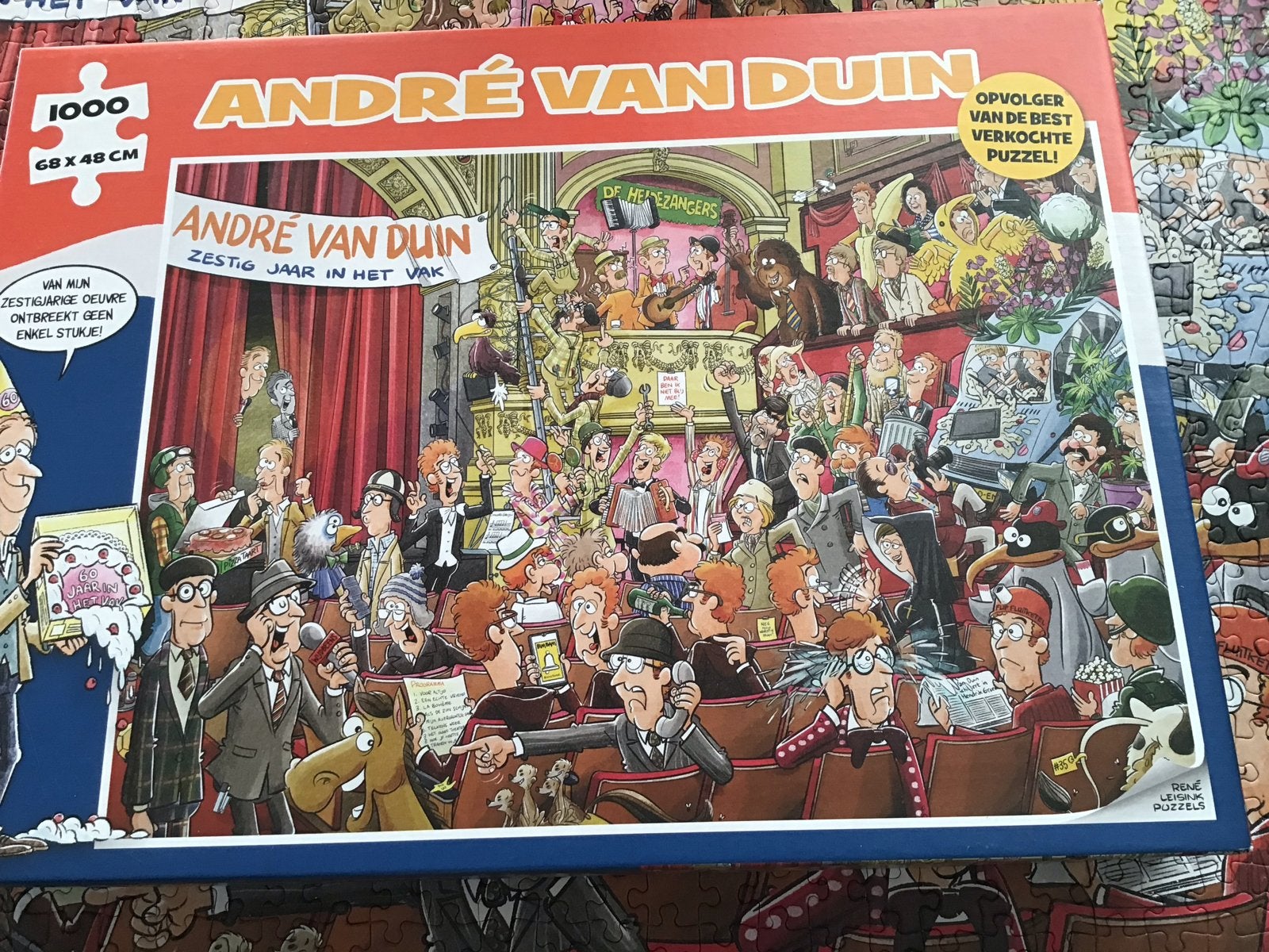 André van Duin legpuzzel 1000 stukjes - Zo goed als nieuw, Ophalen of Verzenden, 500 t/m 1500 stukjes, Zo goed als nieuw, Legpuzzel