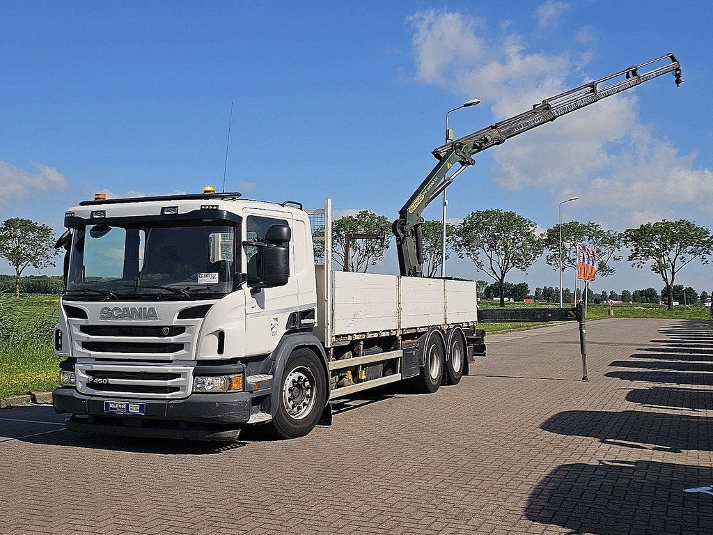 SCANIA P450 6x4 pk18002-eh c rem, Auto's, Automaat, Euro 6, Scania, Wit