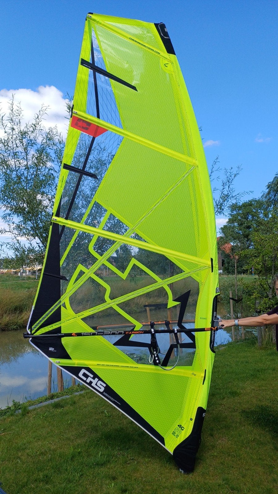 Challenger Sails 4G 5.0 (2025) - Zo goed als nieuw, Watersport en Boten, Windsurfen, Ophalen, Zo goed als nieuw, Zeil, 5 tot 6.5 m²