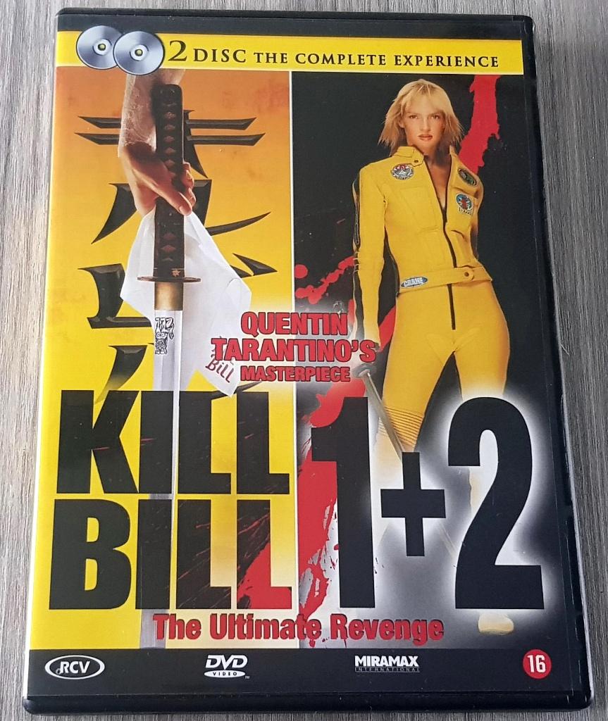 DVD Kill Bill 1+2 [2 Dvd's], Vanaf 16 jaar, Ophalen of Verzenden, Zo goed als nieuw, Actie