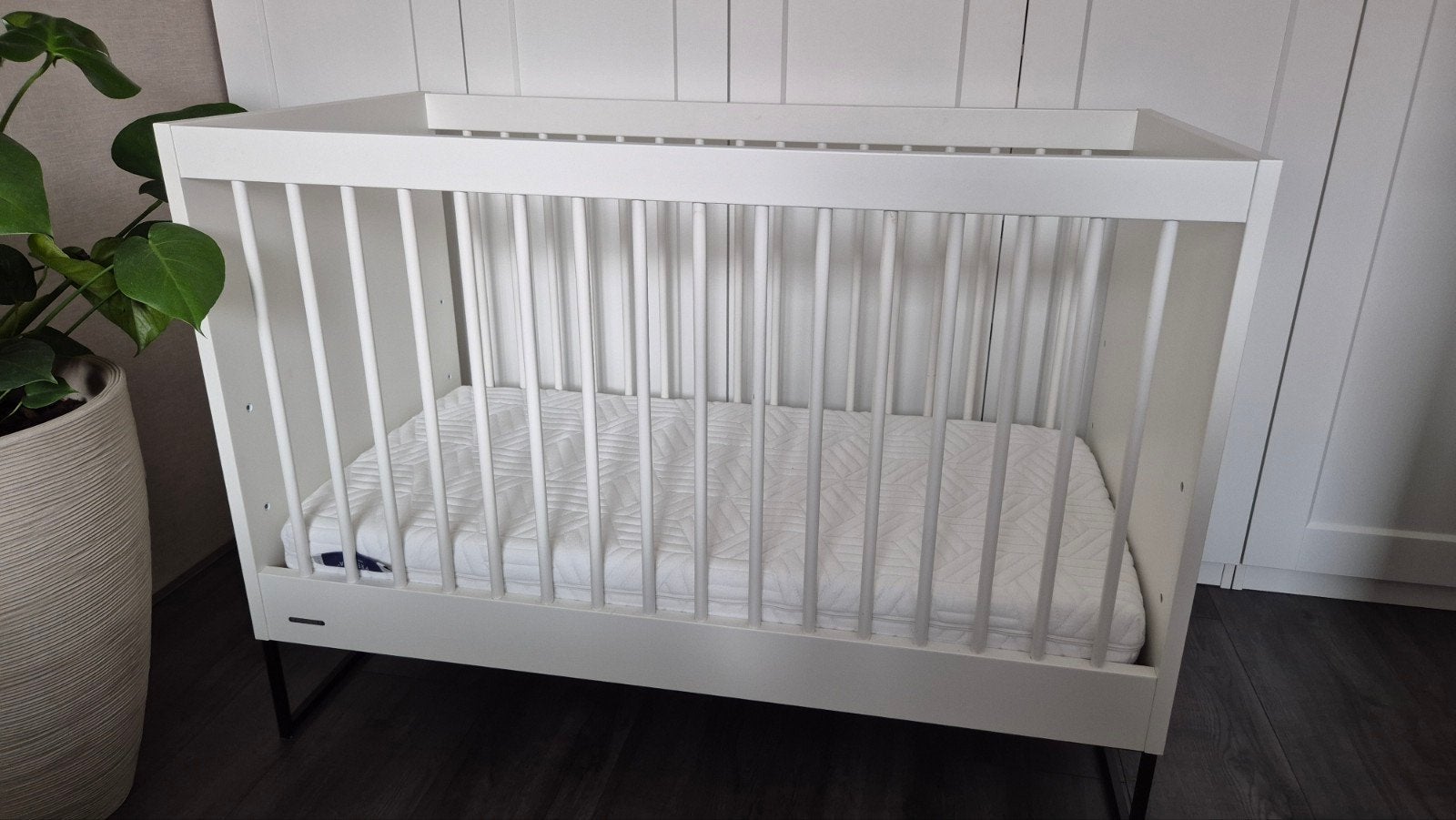 Kidsmill intense / modular 2 ledikant wit 60x120 cm, Ophalen, Zo goed als nieuw, 60 tot 150 cm, 30 tot 80 cm