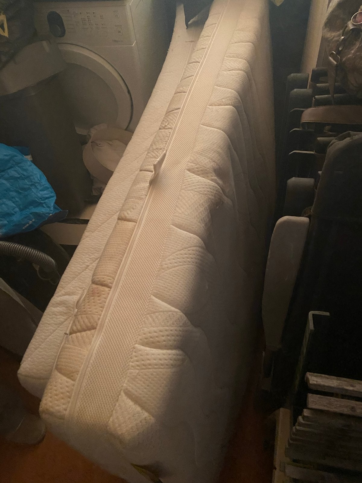 2 matrassen 70x200 en 90x200 met afneembare hoezen, Ophalen, Gebruikt, Matras, 200 cm