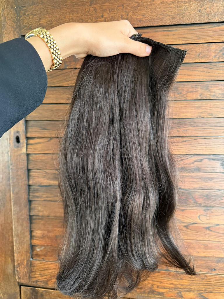 Luxe hair extensions, Ophalen of Verzenden, Zo goed als nieuw, Pruik of Haarverlenging