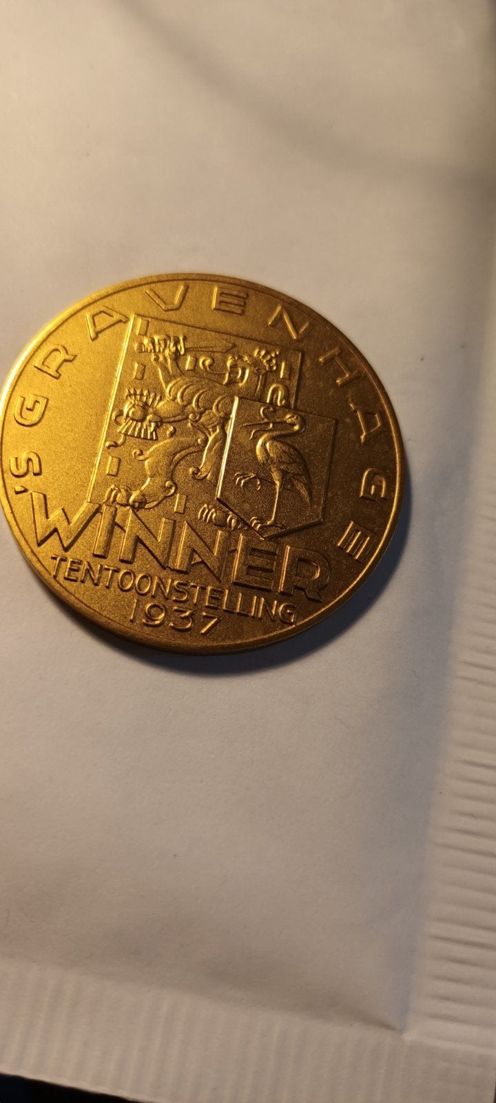 Zeldzame Medaille Kynologen Club De Hofstad 1937, Ophalen of Verzenden, Brons