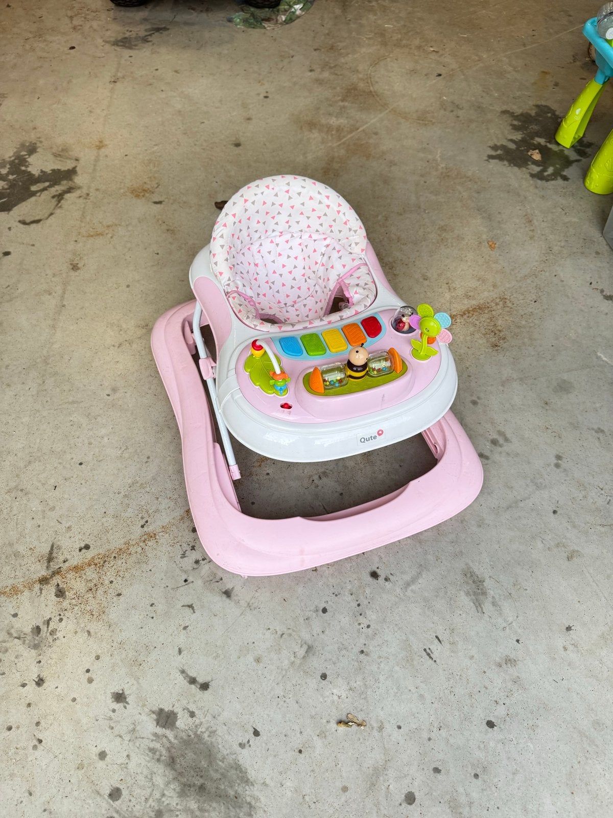 Roze Qute Baby Loopstoel met Speelblad, Ophalen, Gebruikt