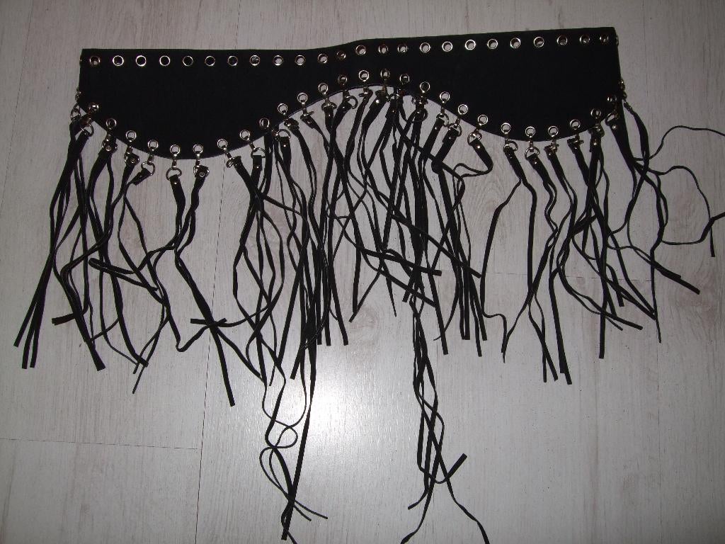 nieuwe zwarte taille riem met franjes ..verstelbaar, 5 cm of meer, Zwart, Nieuw, Tailleriem