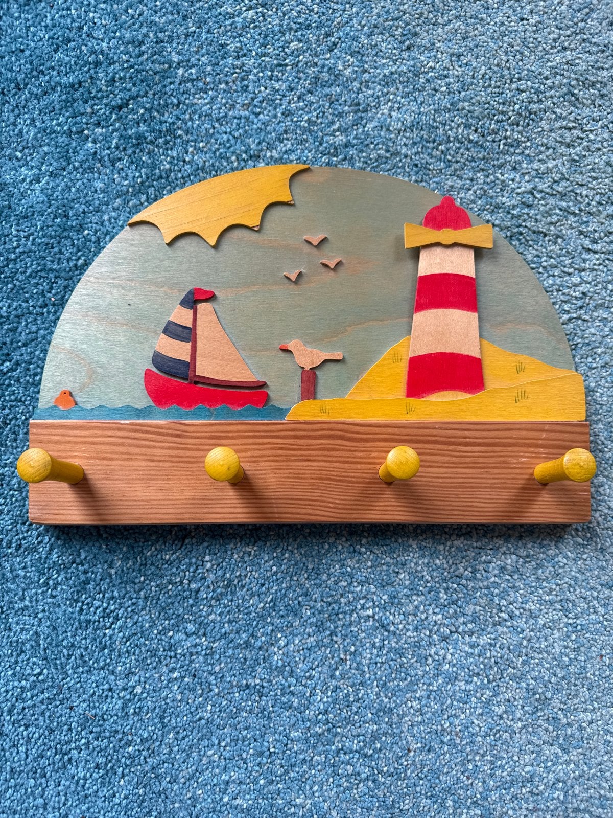 Leuke kinderkapstok van Atelier de Noest met maritiem thema, Ophalen of Verzenden, Zo goed als nieuw, Minder dan 100 cm, Kinderkapstok