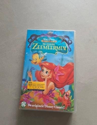 Walt disney de kleine zeemermin videoband, Cd's en Dvd's, VHS | Kinderen en Jeugd, Gebruikt, Alle leeftijden, Overige typen, Overige soorten