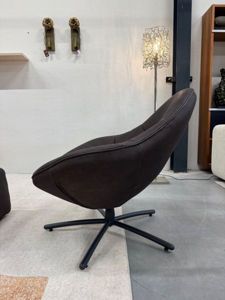 Nieuw Label van den Berg Hidde Soft Fauteuil Dark Brown, Nieuw, Ophalen of Verzenden, Label, 75 tot 100 cm