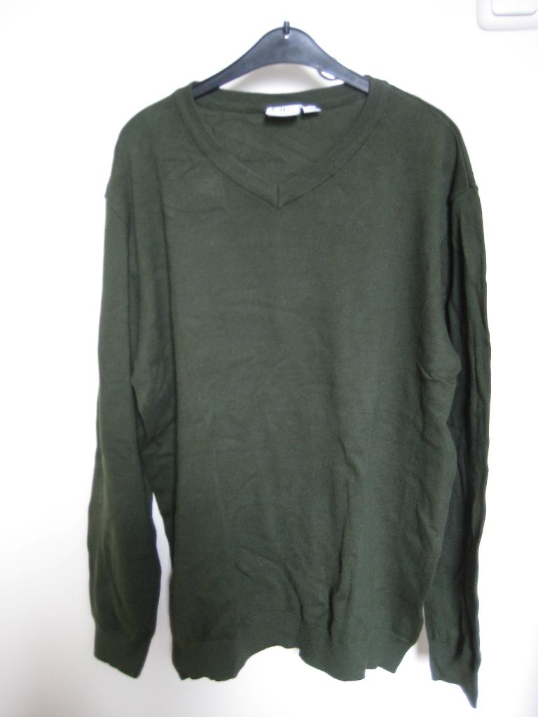 Groene herentrui pullover V-hals maat 2XL NIEUW, UP2 Fashion, Nieuw, Overige maten, Ophalen of Verzenden