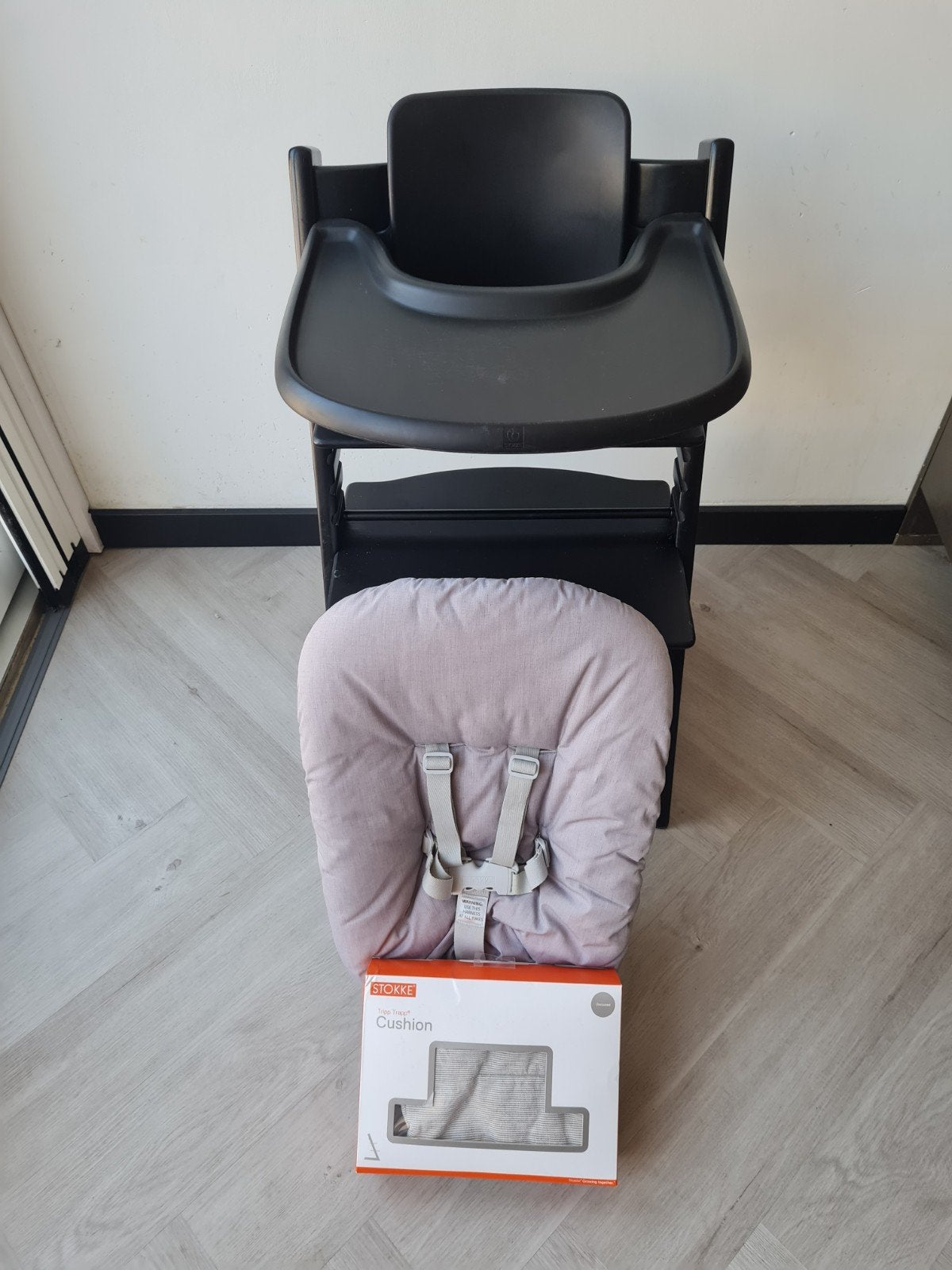 zeer complete stokke tripp trapp, Kinderen en Baby's, Kinderstoelen, Ophalen, Zo goed als nieuw, Meegroeistoel