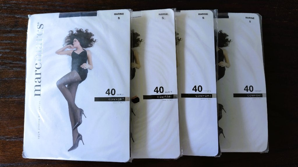 4x MarcMarcs Panty, Small, Marine, 40 Denier, Opaque, Kleding | Dames, Maat 36/38 (S), Blauw, Nieuw, Ophalen of Verzenden