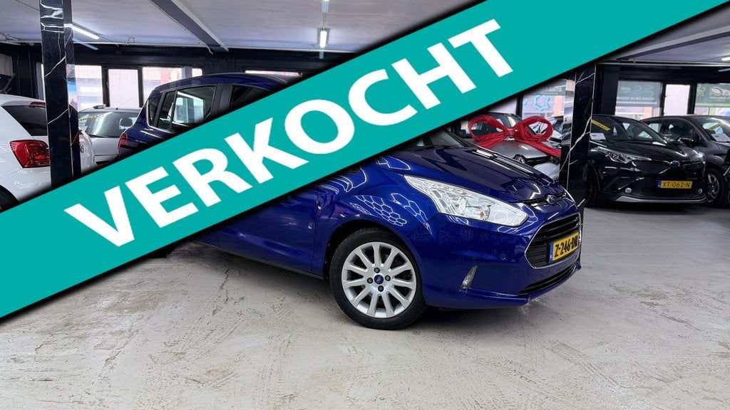 Ford B-Max 1.6 TI-VCT Titanium Automaat | Camera | Trekhaak, Auto's, Ford, Gebruikt, 4 cilinders, Leder en Stof, 480 kg
