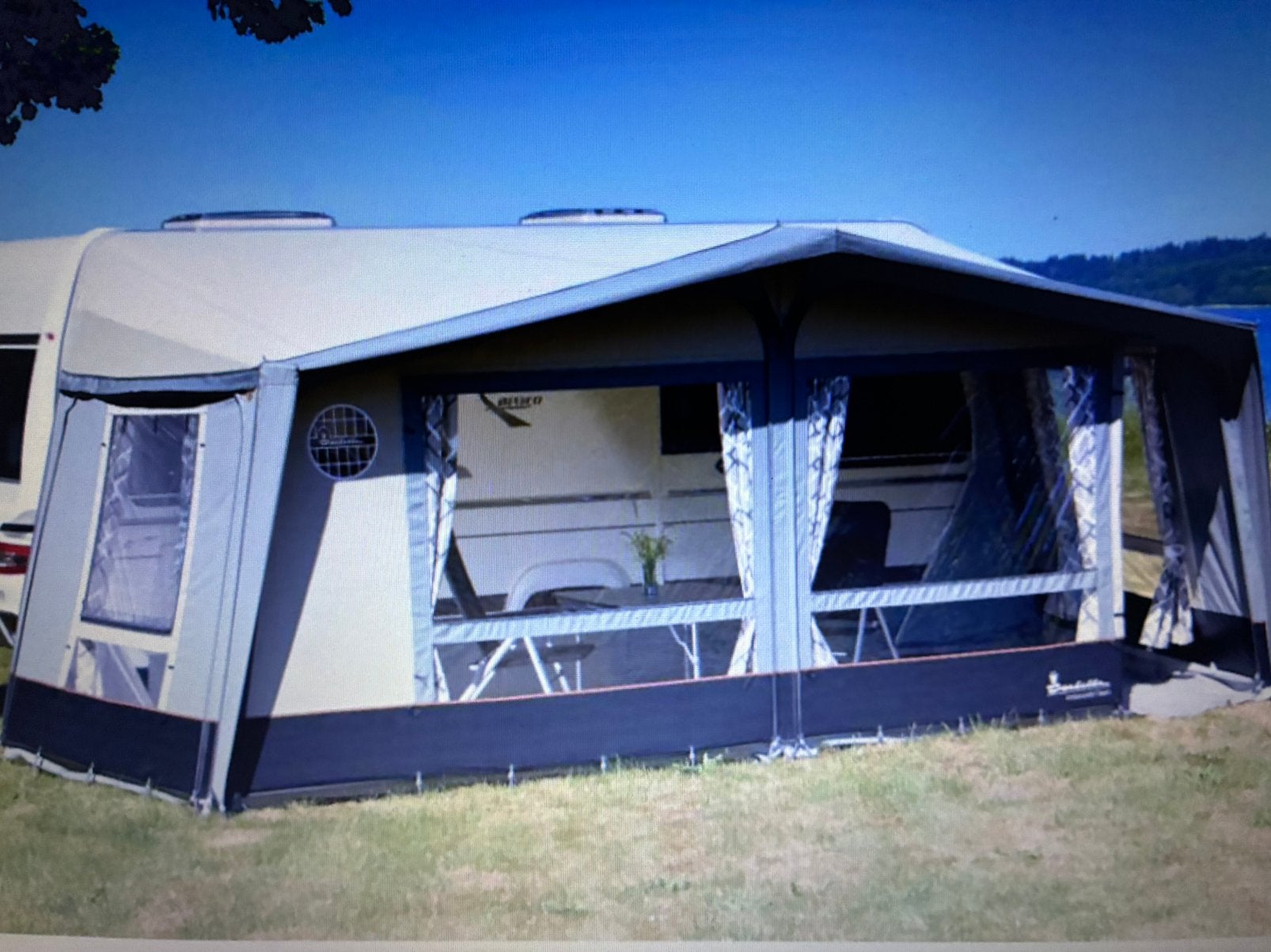 Mooie Isabella   Ambassador Dawn  CarbonX   962 (948-972 cm), Caravans en Kamperen, Voortenten en Luifels, Ophalen, Zo goed als nieuw