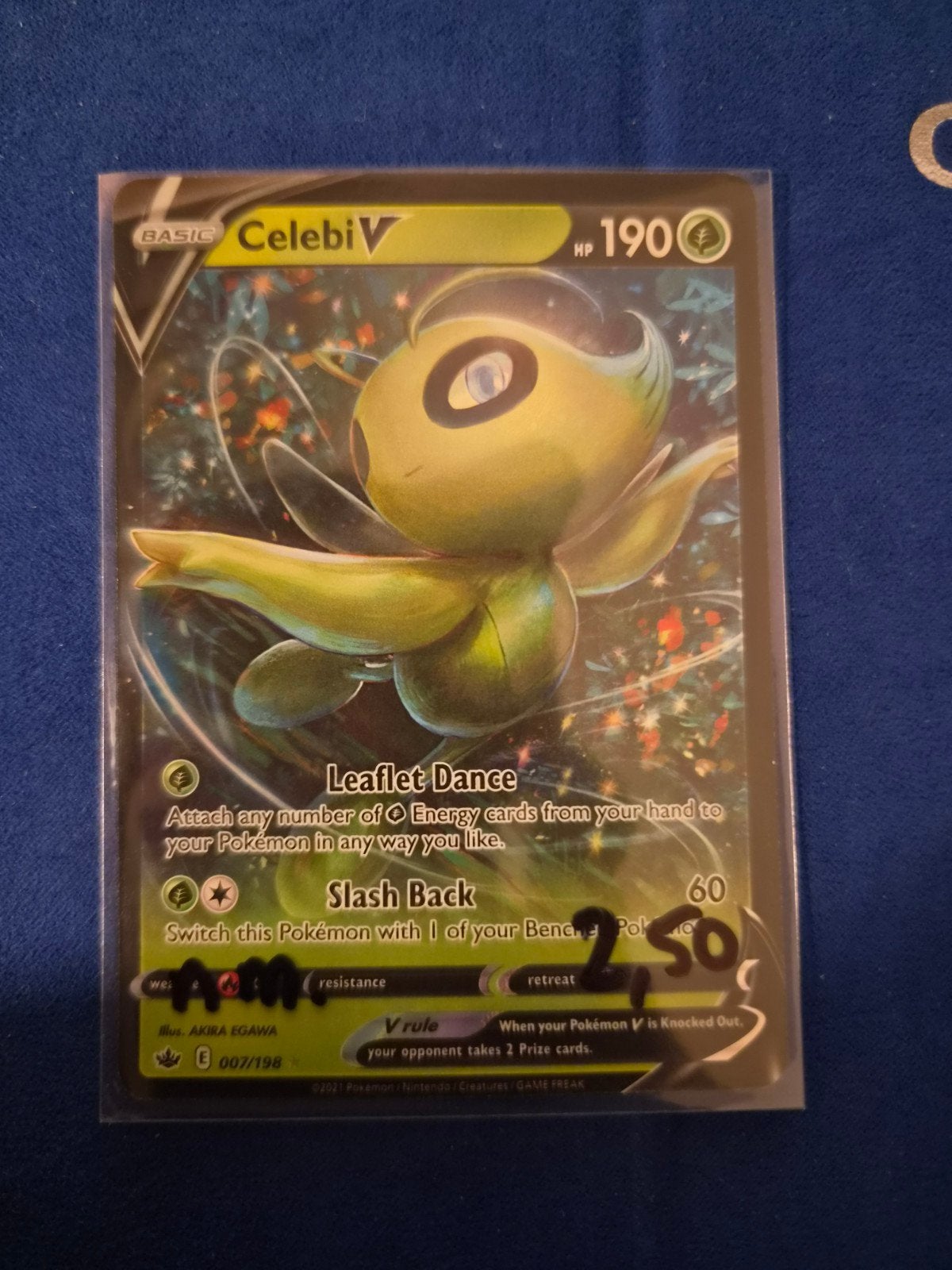 Celebi V 2,50, Hobby en Vrije tijd, Verzamelkaartspellen | Pokémon, Ophalen of Verzenden, Zo goed als nieuw