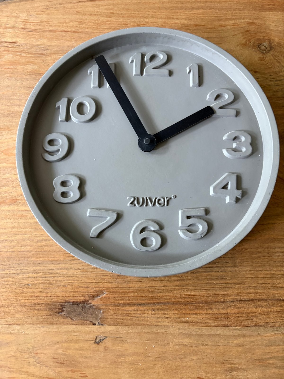 Mooie Zuiver wandklok - Diameter 31,5 cm, Ophalen of Verzenden, Gebruikt, Analoog, Wandklok