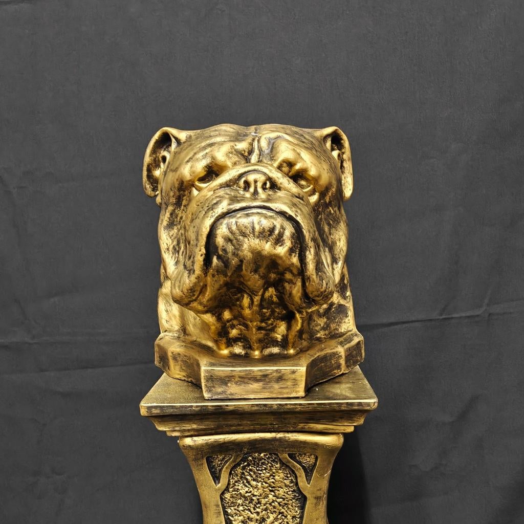 Engelse bulldog kop Brons gekleurd, Bully, urn., Ophalen of Verzenden, Nieuw, Dier