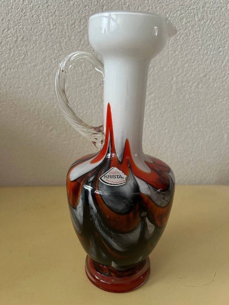 Vintage Joska Kristall mondgeblazen vaas schenkkan 26cm, Antiek en Kunst, Antiek | Glas en Kristal, Ophalen of Verzenden