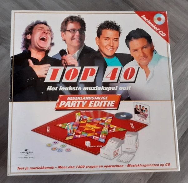 Top 40 nederlandstalige party editie spel, Hobby en Vrije tijd, Een of twee spelers, Ophalen of Verzenden, Zo goed als nieuw, Universal Music