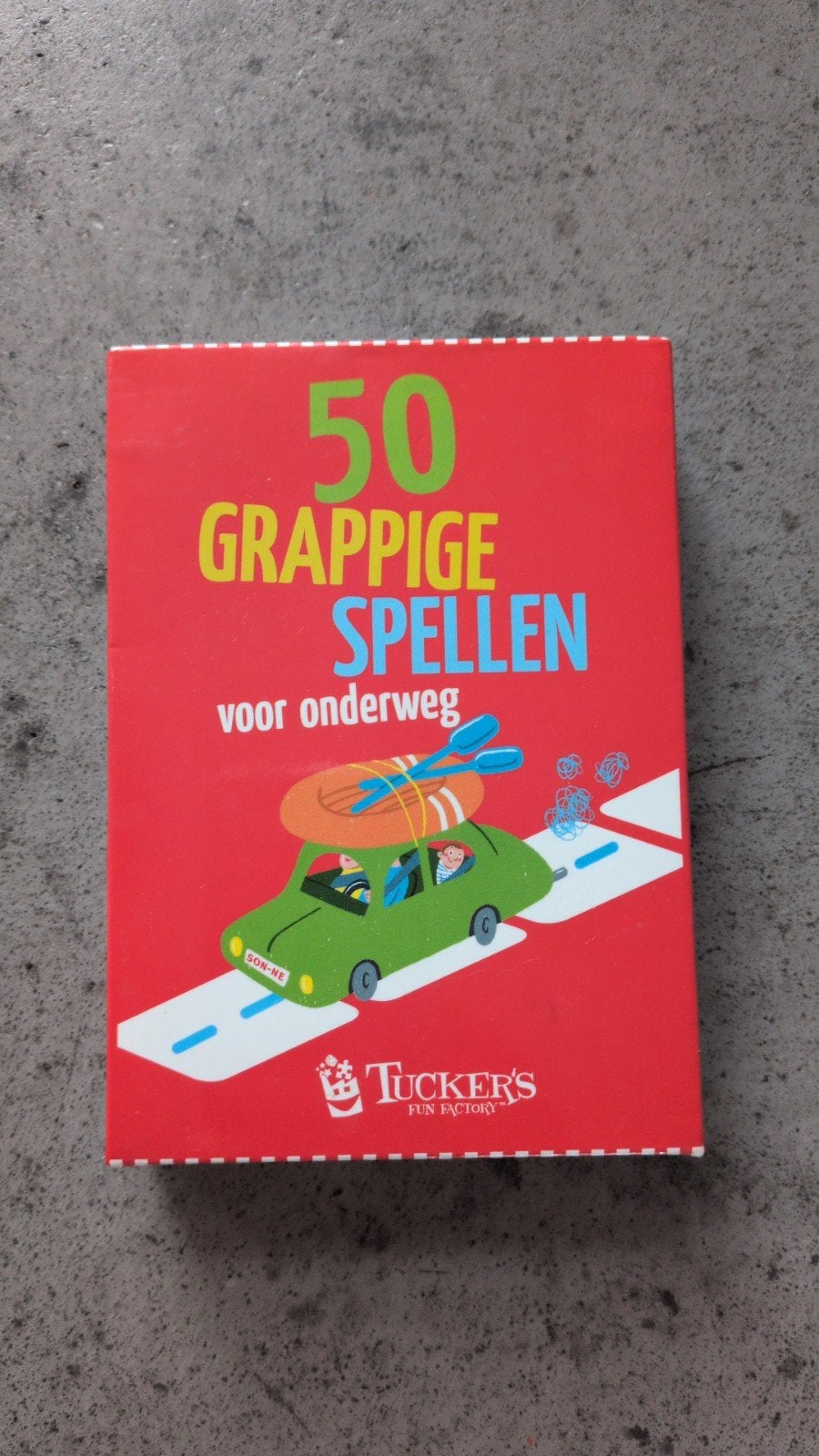 50 Grappige Spellen voor Onderweg - Tucker's Fun Factory, Nieuw, Ophalen of Verzenden, Tucker's Fun Factory, Vijf spelers of meer