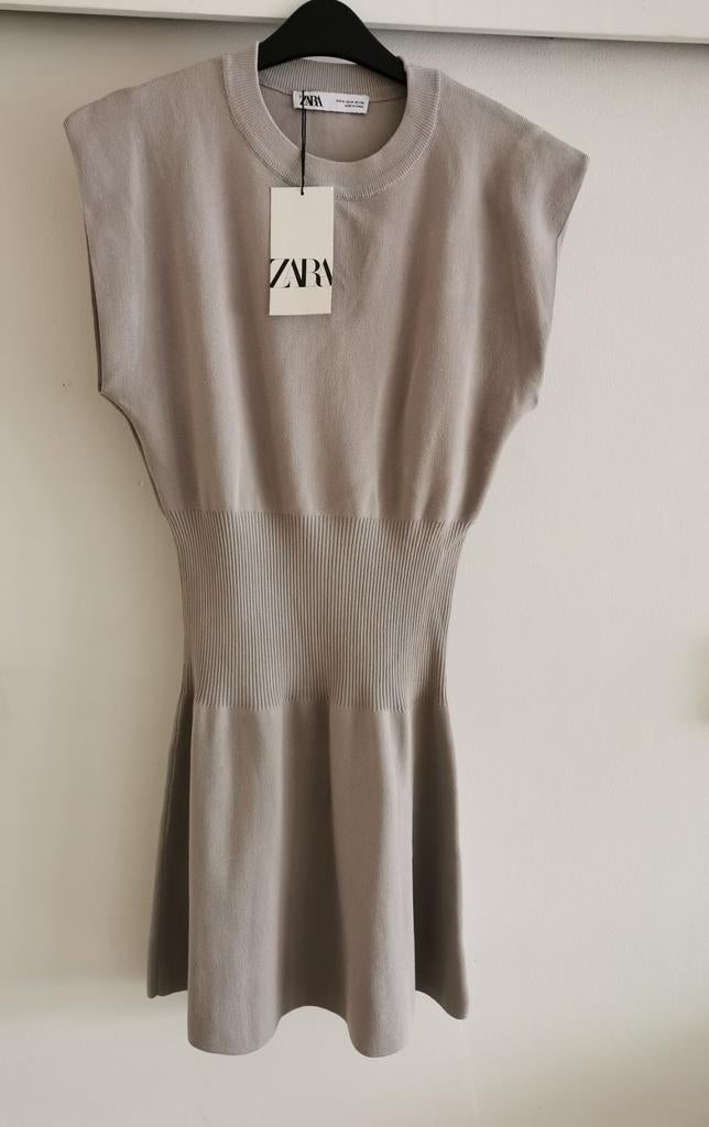 ZARA tricot jurkje mt. M, Verzenden, Nieuw, Grijs, Boven de knie