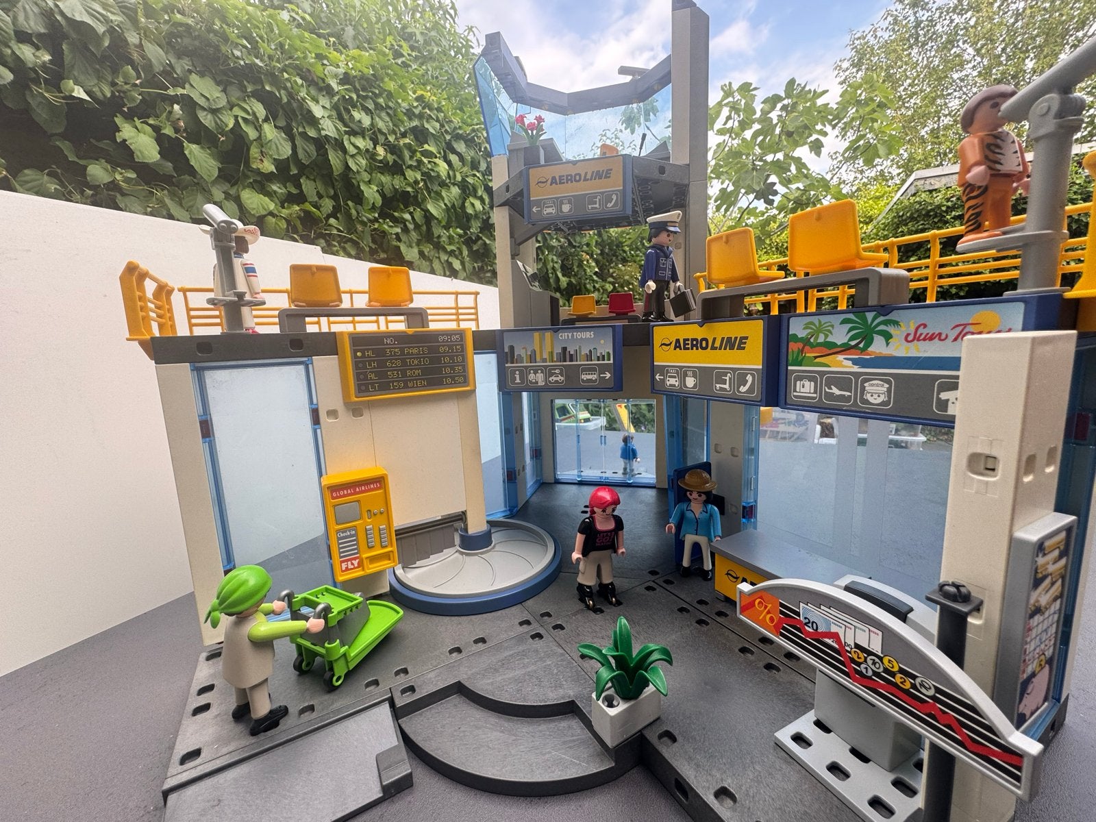 Groot Playmobil Vliegveld met Extra's, Ophalen of Verzenden, Gebruikt, Jongen of Meisje