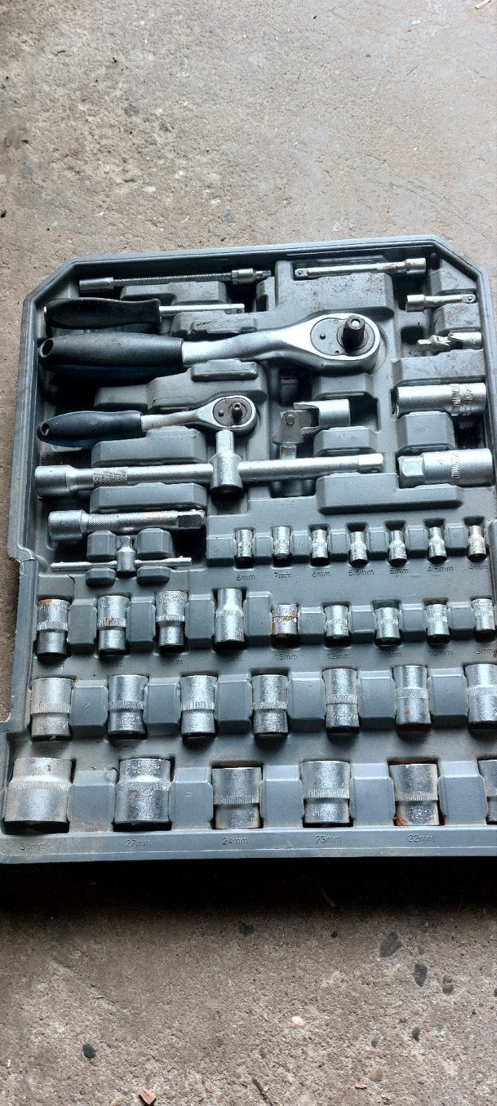 gereedschap, compleet  doppen doos, Ophalen, Gebruikt, Gereedschapsopslag