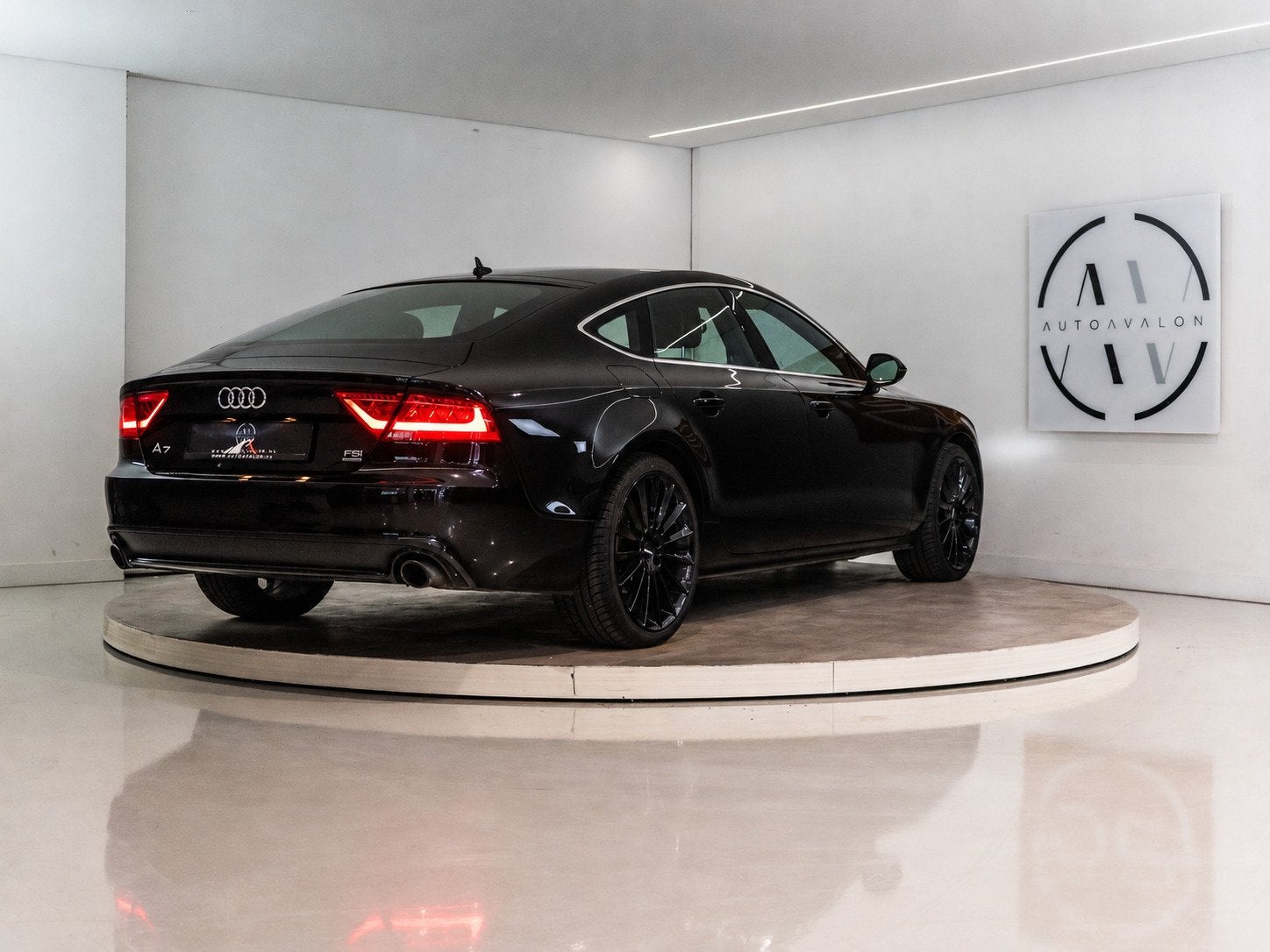 Audi A7 Sportback 2.8 FSI Quattro Pro Line+ 204PK | YOUNGTIM, Auto's, Gebruikt, Zwart, 2773 cc, 4 stoelen