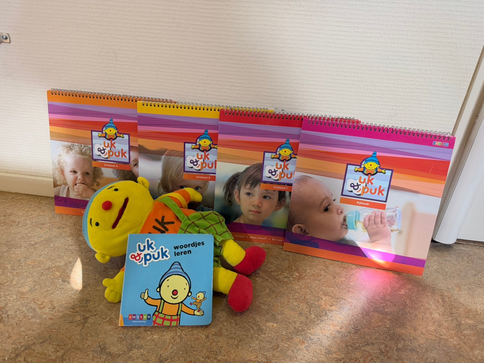 Puk knuffel en boeken