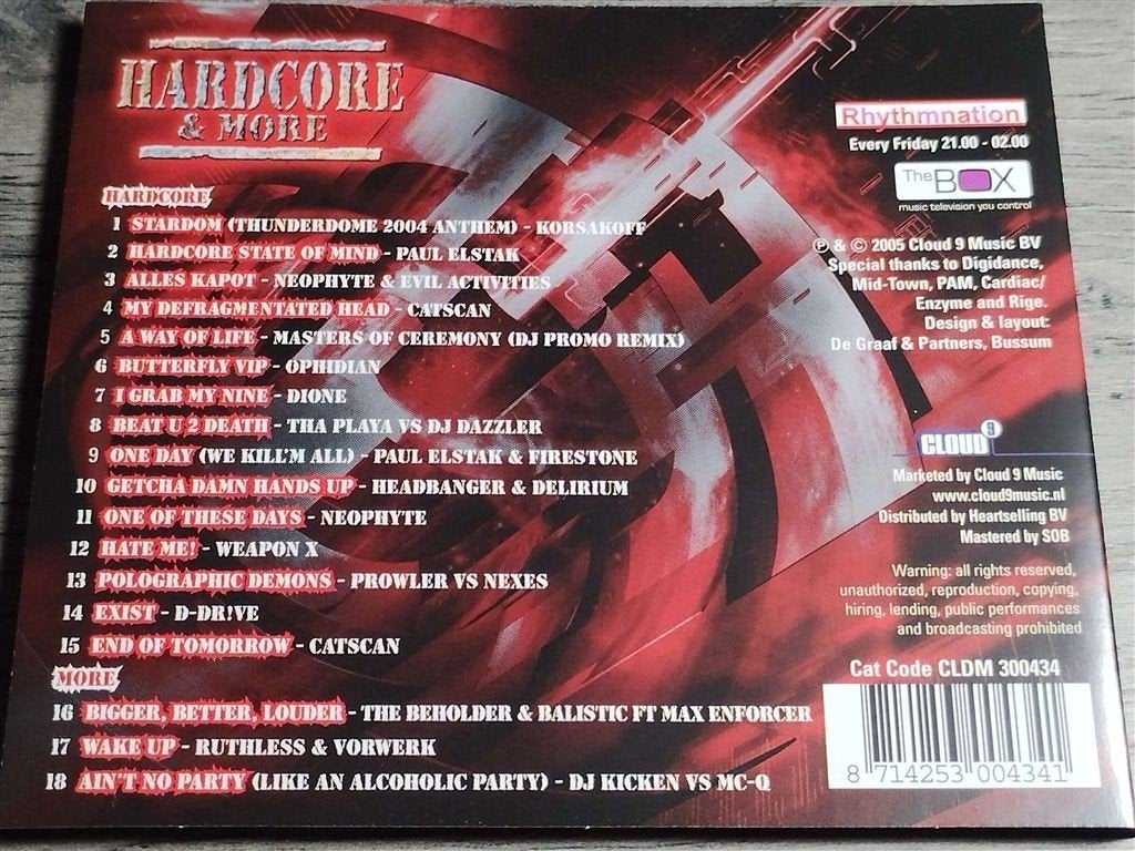 Hardcore & More, Ophalen of Verzenden, Zo goed als nieuw, Disco