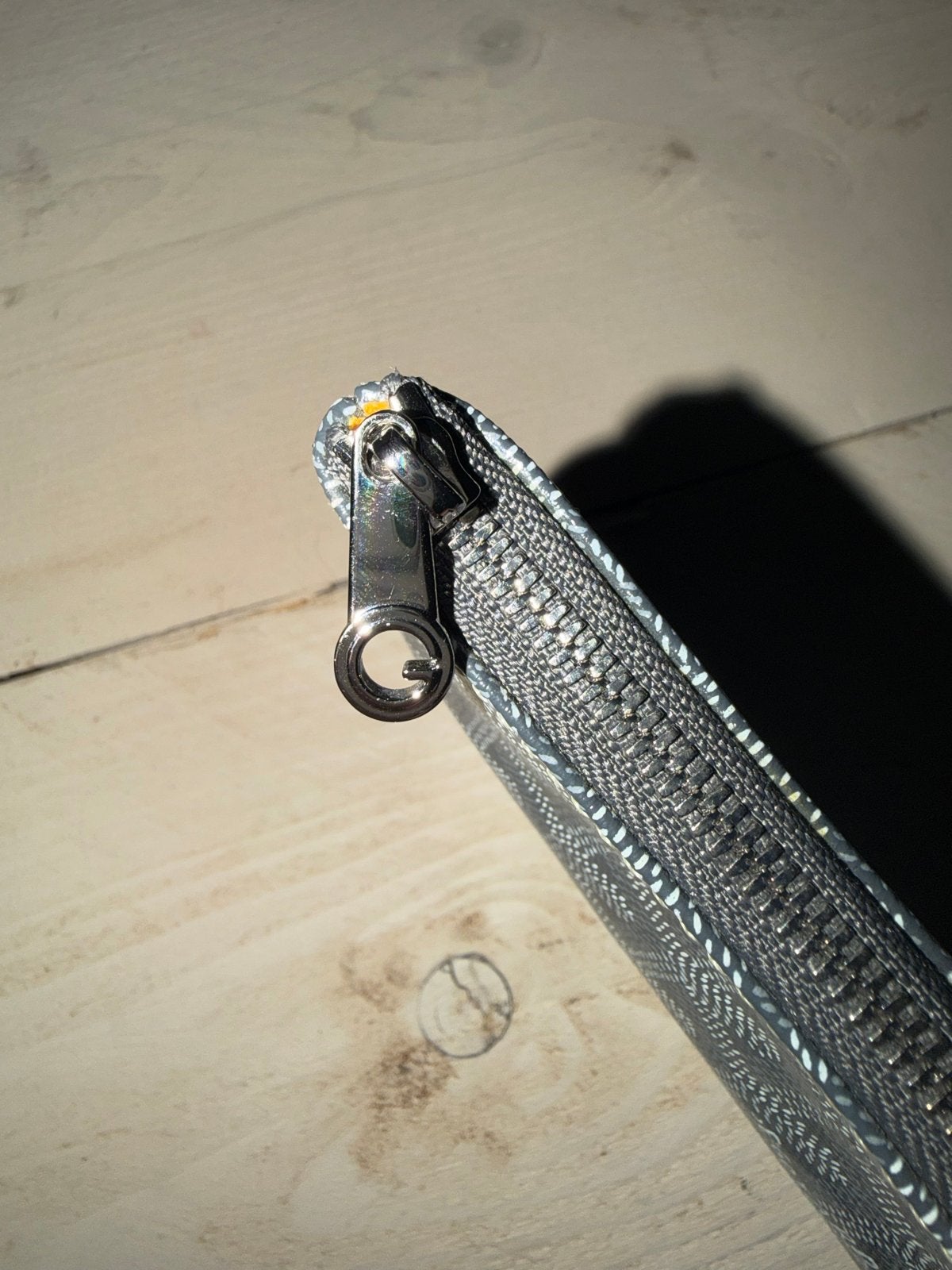 Goyard Senat MM Clutch Grijs met doos en tas, Ophalen of Verzenden, Zo goed als nieuw, Grijs, Overige typen