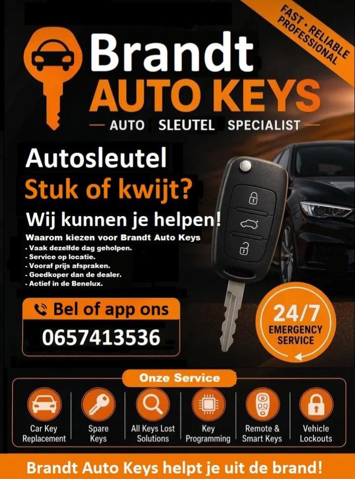 Sleutel kwijt en je alarm werkt niet meer?, Auto diversen, Ophalen