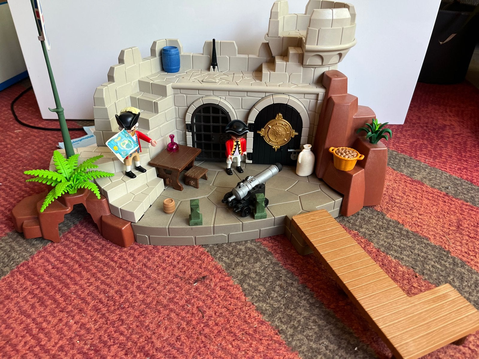 Playmobil 5139 Piratenfort met soldaten en kanon, Ophalen, Pirates, Gebruikt, Complete set