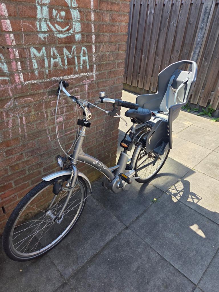 LaFree elektrische fiets met kinderzitje (opknapper), Ophalen