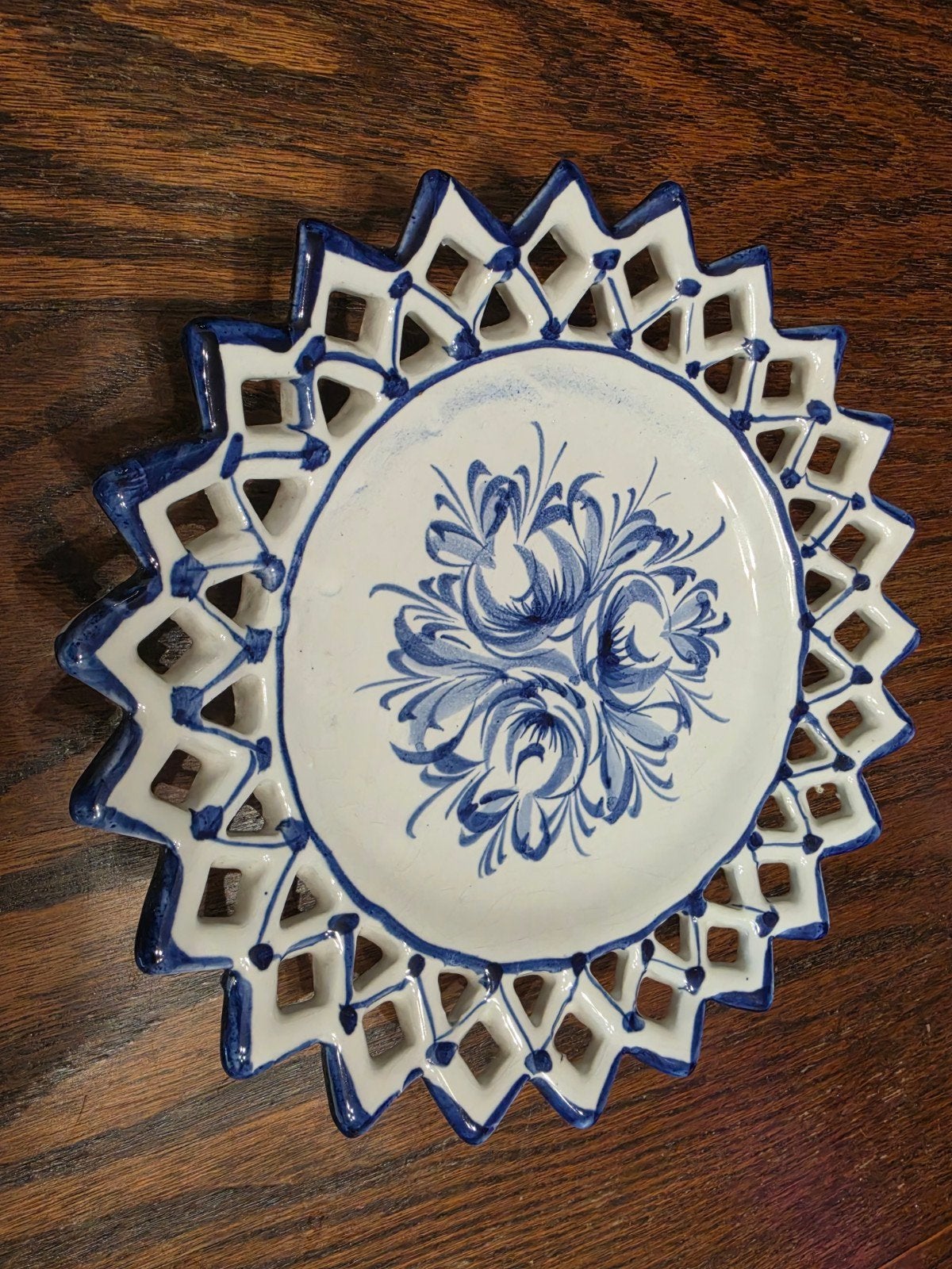 Handgeschilderd Portugees decoratief bord, Antiek en Kunst, Ophalen